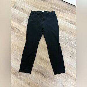 GAP Signature Skinny Ankle Pants Black Woman Size 10